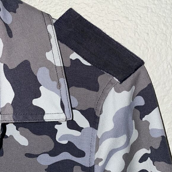 L’agence Cromwell Button Front Camo Print Military Style Jacket Size S - Picture 6 of 10